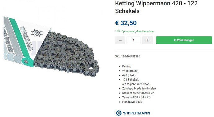 Wipperman 420 ketting